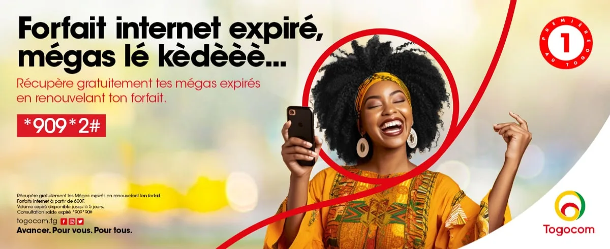 Togocom récupération forfait