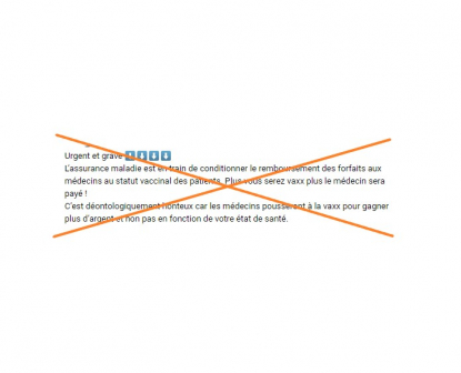 , Attention à ces publications trompeuses sur le lien entre vaccination et rémunération des médecins