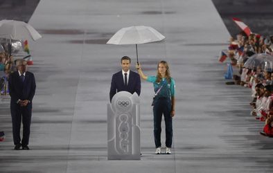 Tony Estanguet lors du discours de la cérémonie d'ouverture des JO de Paris 2024.