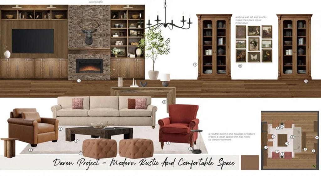 Proposition préliminaire de Decorrilla Designer, Maya M.