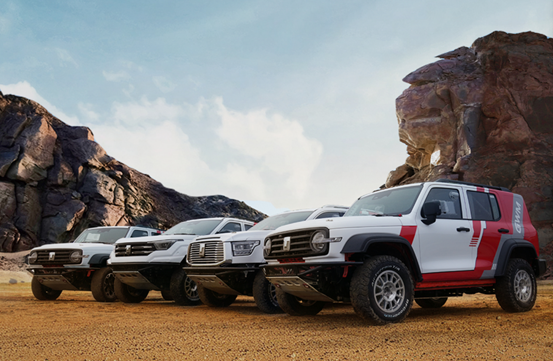 La flotte hors route produite en masse de GWM prend le plus grand rallye du désert de la Chine