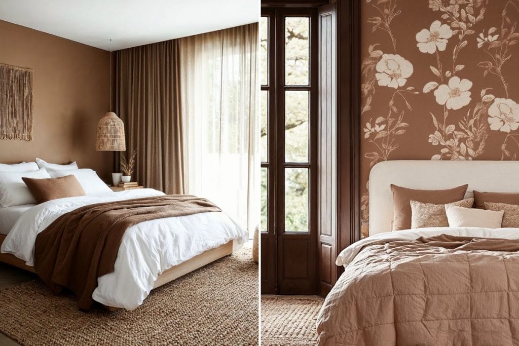 Les couleurs apaisantes de la chambre absorbent le contraste dans un intérieur de Decorilla