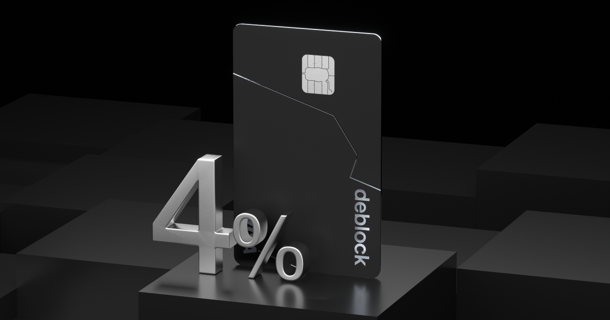 , Gagnez 4 % par an grâce à votre compte courant avec Deblock