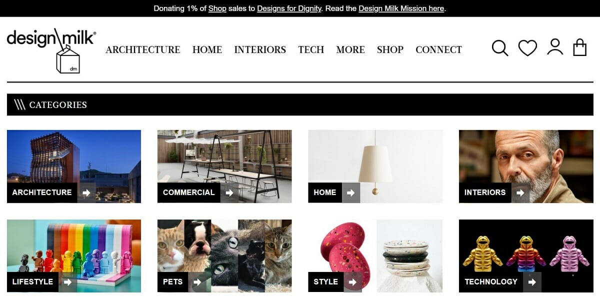 meilleurs sites de design d'intérieur - Design Milk