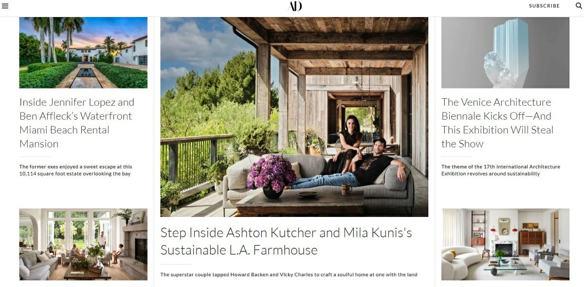 L'un des meilleurs sites de design d'intérieur et de décoration - AD