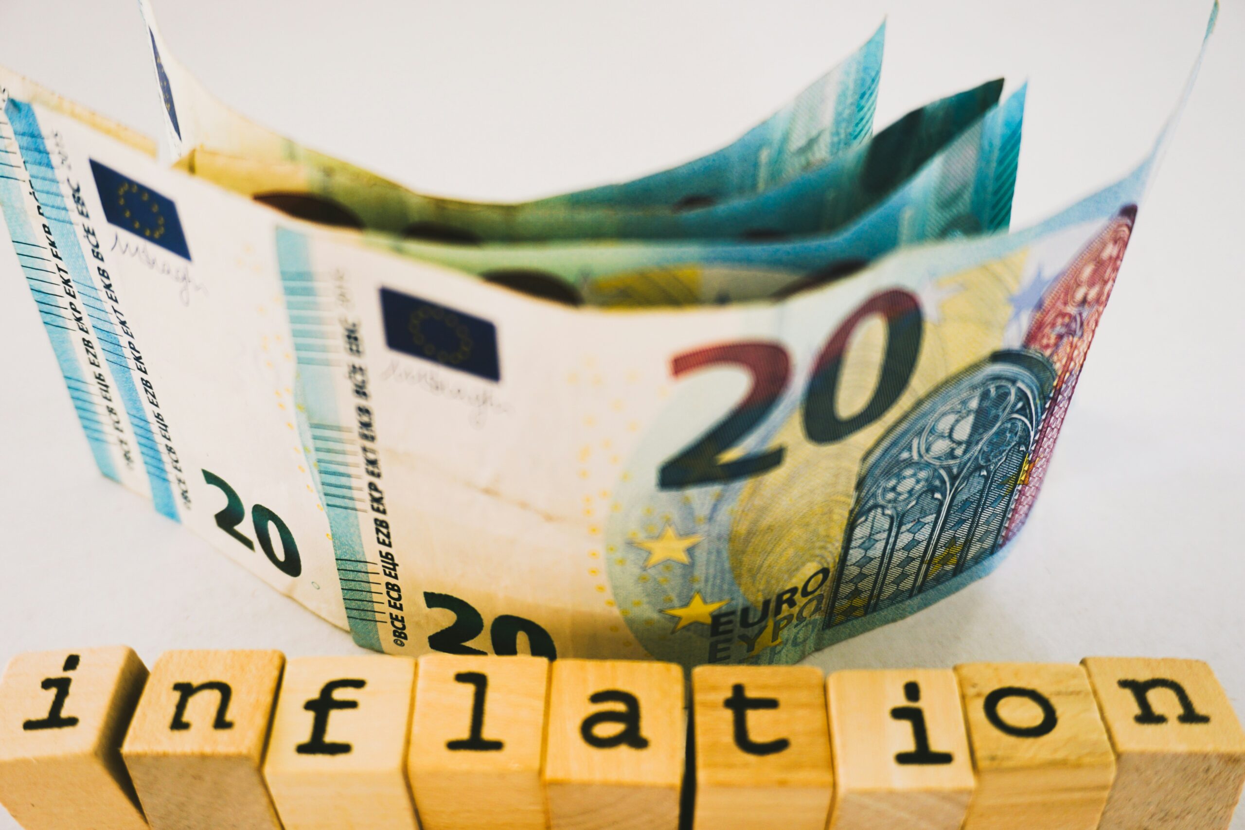 Billets en euros et blocs d'inflation