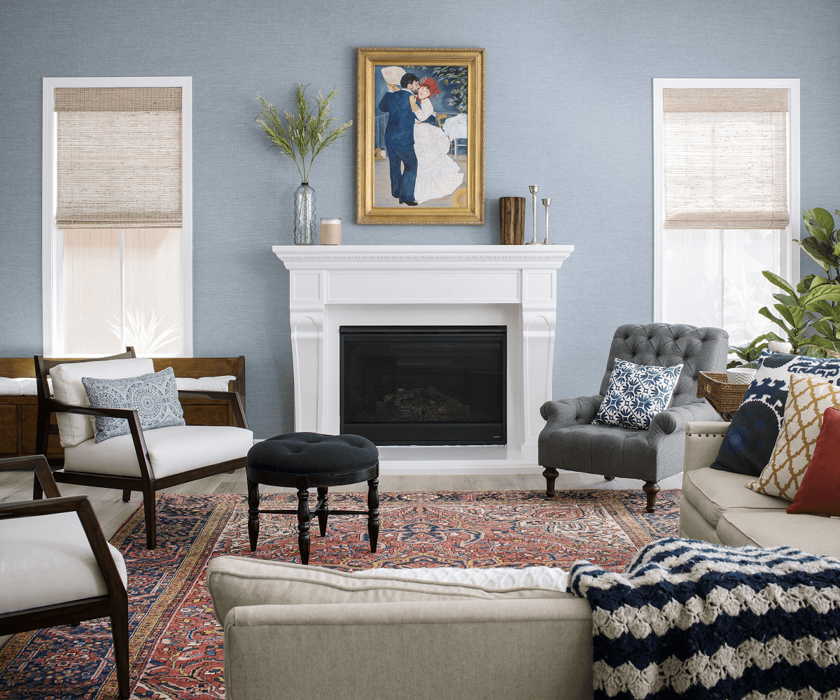 style de design d'intérieur de transition classique