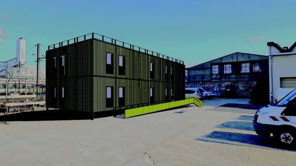 , Ivry-sur-Seine ; A Ivry-sur-Seine, ToitsTemporaires Urbains déploie ses bungalows pour les agents SNCF